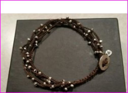 Silpada Silk Cord & Sterling Silver Bead BRACELET  RETIRED!