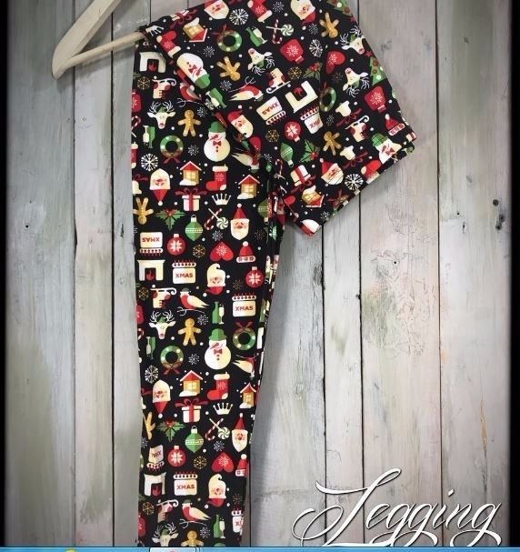 Gingerbread Man Pattern Print Chirstmas Women Leggings