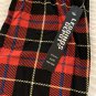 OS One Size Pretty Red Plaid Leggings Fits Sizes 2-10 NWT