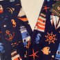 Plus Size Red Navy Nautical Lighthouse Leggings Fits Sizes 12-18