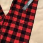 EXTRA PLUS Size Red Lumberjack Buffalo Leggings Fits Sizes 16-20