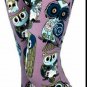 Extra Plus Size Owl Mauve Leggings Fits Sizes 16-22 NWT