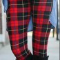 Plus Pretty Red Fall Winter Plaid Leggings Fits Sizes 12-18 NWT