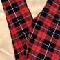 Extra Plus Pretty Red Plaid Leggings Fits Sizes 16-20 NWT