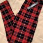 Extra Plus Pretty Red Plaid Leggings Fits Sizes 16-20 NWT