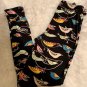 OS One Size Bird Leggings Fits Size 2-10 NWT