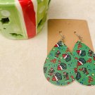 Grinch Faux Leather Christmas Earrings #4