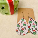 Grinch Faux Leather Christmas Earrings #6