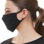 Face Mask SOLID BLACK Reusable Double Layer 2 FREE Pocket Filters US SELLER