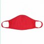 SOLID RED Dual Layer Cotton Reusable Face Mask LOT Of 3 MADE IN USA