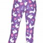 OS ONE Size Purple Easter Bunny CAPRI Leggings Fits Sizes 2-10 NWT