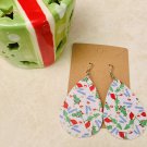 Grinch Faux Leather Christmas Earrings #5
