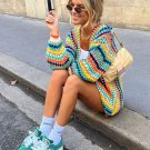 Handmade Boho Colorful Cardigan Size Small