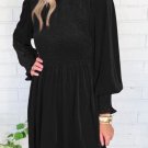 Black Velvet Ruffle Dress Size Medium