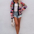 Sunny Day Vibes Colorful Cardigan Size Large