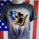 Toby Patriotic Flag Bleached Shirt