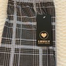 OS One Size Light Blue Plaid Leggings Fits Sizes 2-10 NWT