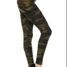 Plus Size Green Camo Leggings Fits Sizes 12-18 NWT