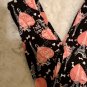 Plus Size Black Pink Paris Heart Valentine Leggings Fits Sizes 12-18 NWT