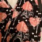 Plus Size Black Pink Paris Heart Valentine Leggings Fits Sizes 12-18 NWT