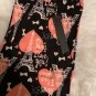 Plus Size Black Pink Paris Heart Valentine Leggings Fits Sizes 12-18 NWT