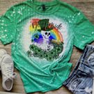 St Patrick’s Day Lucky Skull Skellie Bleached Shirt