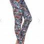 Plus Size Purple Grey Butterfly Leggings Fits Sizes 12-18
