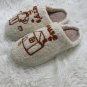 Harry&acirc;��s House Harry Styles Red Embroidered Warm Fuzzy Slippers Gift Size 9