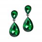 Beautiful Green Crystal Tear Drop Kyle Richards Earrings