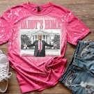 Daddy's Home Trump Heather Heliconia Bleach Tee Bleached Shirt