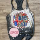 I Like Beers Cheap and Cold Heather Navy Bleached Tank