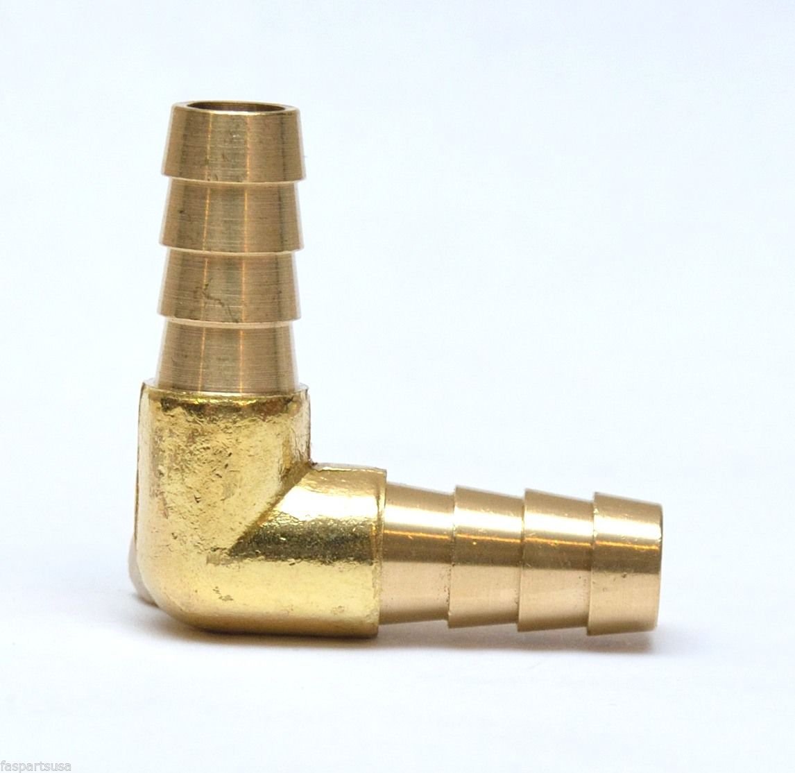 3/8 Hose Barb ID Elbow 90 Degree Brass Fitting Fuel, Air, Water, Gas, Oil