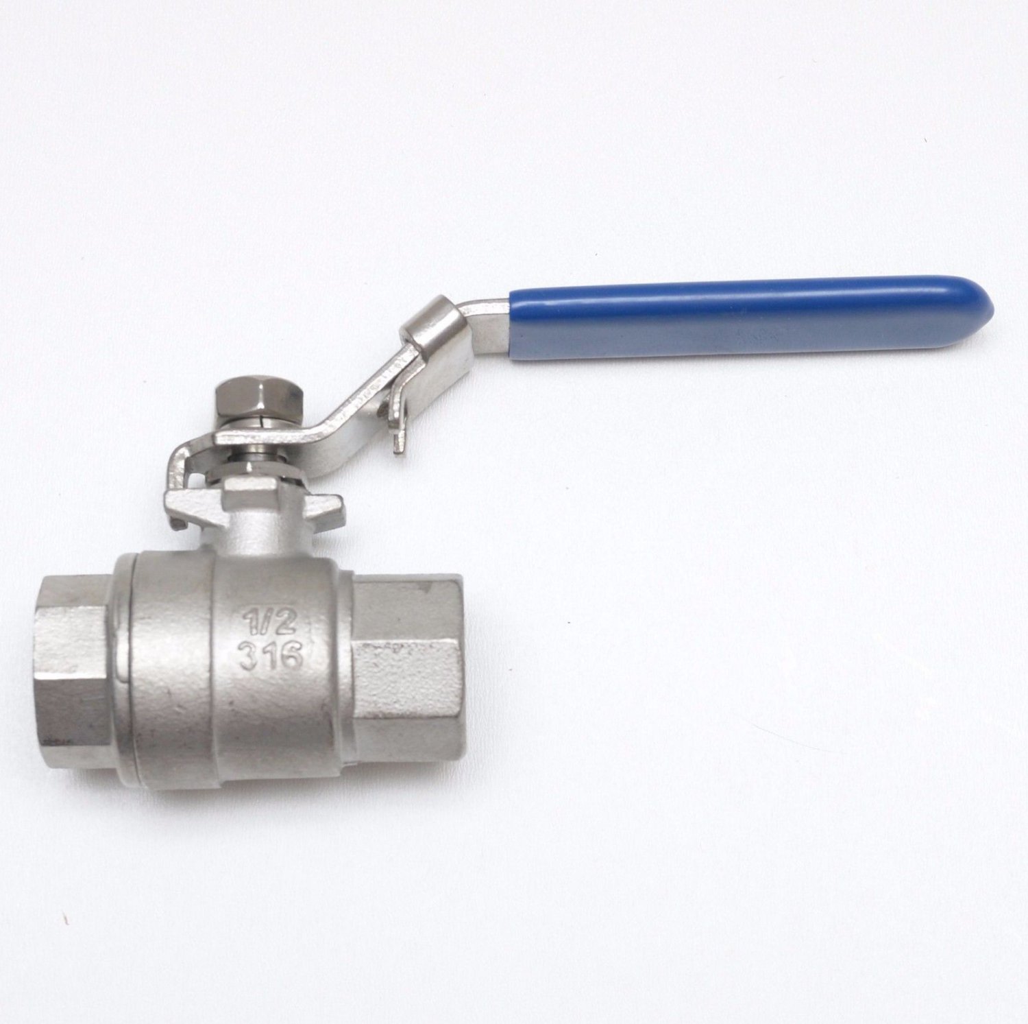 Ball Valve 1/2 Female NPT Lock Out Steel Full Port 1000 PSI WOG Water ...