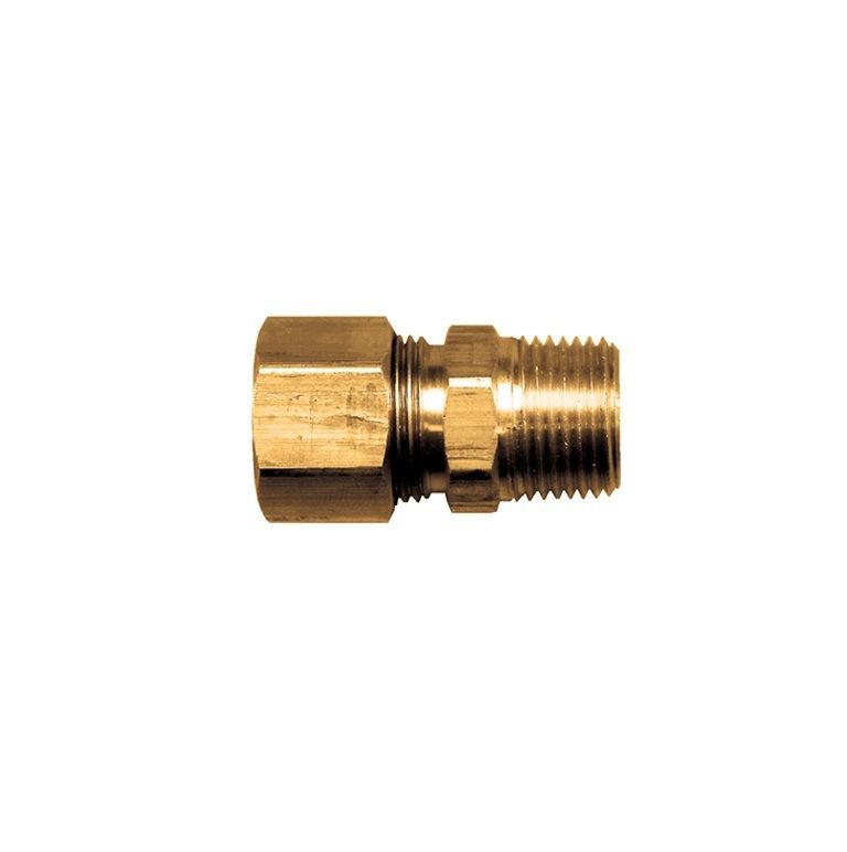 3/8" Tube OD Compression Flare to 3/4" Male NPT Fitting Adapter Connector