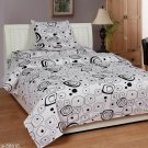 Cotton Double Bedsheet with 2 Pillow Covers