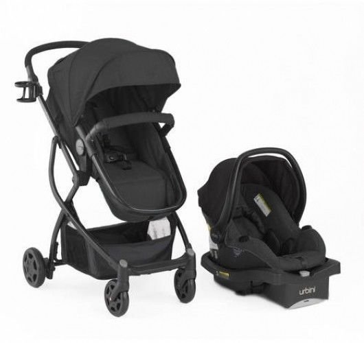 all black baby stroller