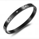 Unisex Men Womens Stainless Steel Fashion Love Bangle Bracelet