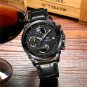 Cadisen Chronograph Leather Waterproof Stainless Steel Quartz watch