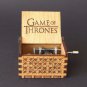 Antique hand crank Engraved Wooden Music Box Game Of Thrones - Theme Carved
