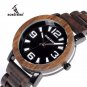 BOBO BIRD Wooden Metal Watch for Men with Big Number Quartz Wooden Box