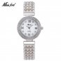 MissFox Pearl Women's Relogio Feminino Dourado Bracelet Quartz Watch Pearls