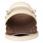 DAVID JONES Womens PU Circular Crossbody Knitting Round Messenger Zipper Bag