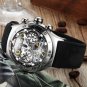 Reef Tiger/RT Mens Sport Watch Big Skeleton Self-Wind Luminous Tourbillon RGA703