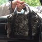 Unique Genuine Soft Leather Handbag Vintage Coffee Royal Embossed Pattern