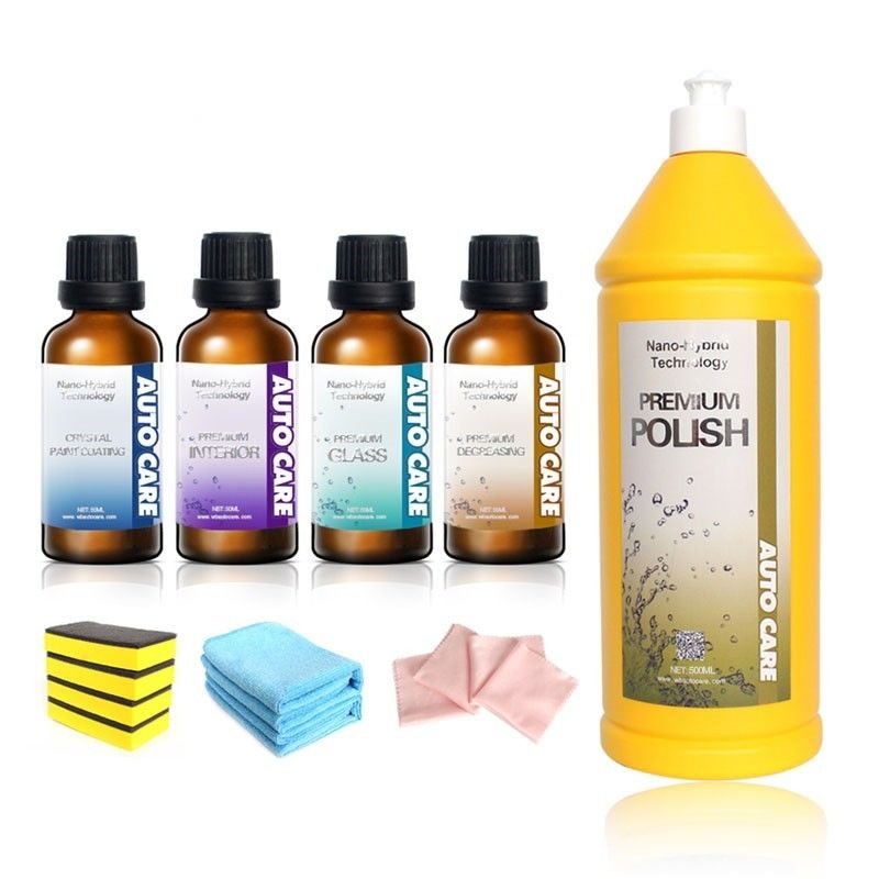 9H Kit Paint Coat Car Wax Nano Ceramic Glass Coating Super Hydrophobic Scratch