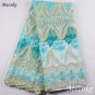 Wathet African Laces Fabrics Embroidered nigerian Mesh Guipure French