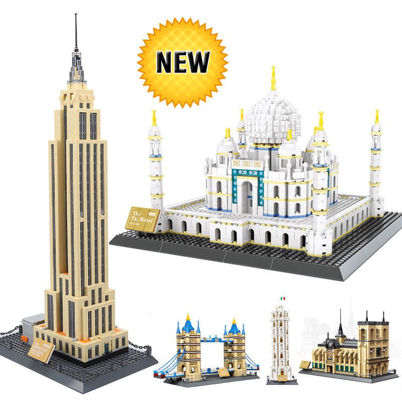 Worlds Great Architecture Structure 978 - 1977pcs Wange Building Blocks Set City