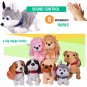 Electronic Pet Dog Puppy Interactive Sound Control Bark Soft Baby Toy Plush Doll