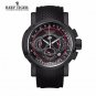 Reef Tiger Outdoor Sport Quartz Watch with Chronograph Date Black Steel Rubber