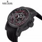 Reef Tiger Outdoor Sport Quartz Watch with Chronograph Date Black Steel Rubber